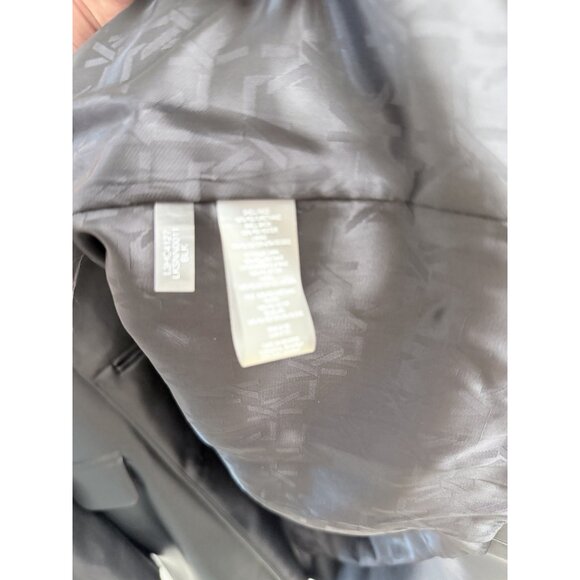 Karl Lagerfeld Black Leather Jacket w Button Details Women's Size 12 NWOT Paris - Picture 11 of 11